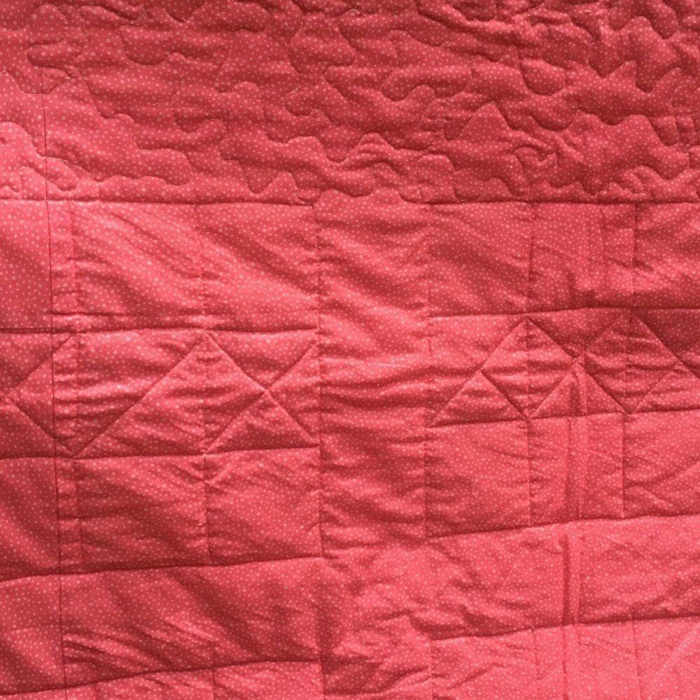 NWT. Hand Crafted Green/Orange/Cream Quilt - Picture 16 of 16